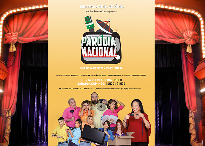 “Paródia Nacional” no Teatro Maria Vitória.